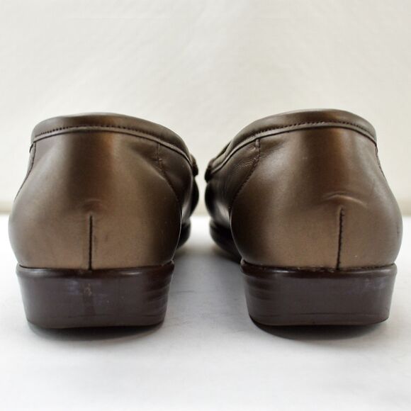 SAS Metro Bronze Slip On Leather Moccasin Toe Loafers - Women's Size 9M - Picture 5 of 8